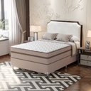 Ver imagem 6 de Cama Box Casal 138x188x63cm Molas Ensacadas Sonhare Montreal Bege