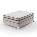 Ver imagem 1 de Cama Box Casal 138x188x63cm Molas Ensacadas Sonhare Montreal Bege