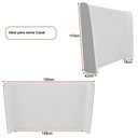 Ver imagem 3 de Cabeceira Corea Casal Curva Orgânico Factor | Bouclê Suave Off White - Sallar Home