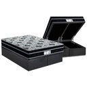 Ver imagem 1 de Cama Box Baú Queen: Colchão Molas Probel Prolastic ProDormir Born + Base CRC Suede Gray(158x198)
