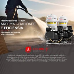 Pressurizador De Água Komeco TP820 G3 1/4CV Bivolt - 4