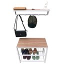 Ver imagem 1 de Kit Sapateira Sd 3501 Branca + Cabideiro 3504 Branco