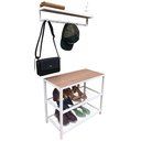 Ver imagem 2 de Kit Sapateira Sd 3501 Branca + Cabideiro 3504 Branco