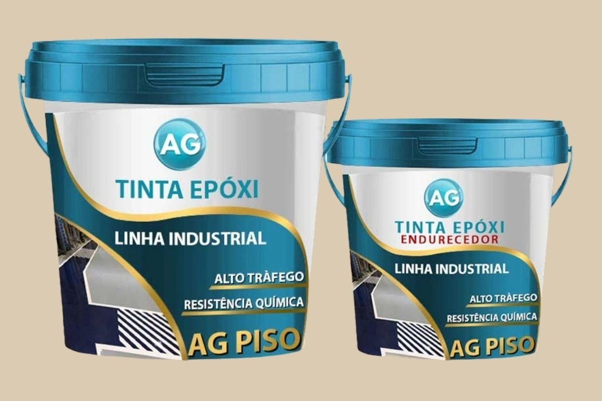 Tinta Epoxi Industrial Marfim Claro AG - RAL1015 Resinas ag Tinta Epóxi Industrial AG 18KG - 1