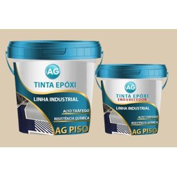 Tinta Epoxi Industrial Marfim Claro AG - RAL1015 Resinas ag Tinta Epóxi Industrial AG 18KG - 1