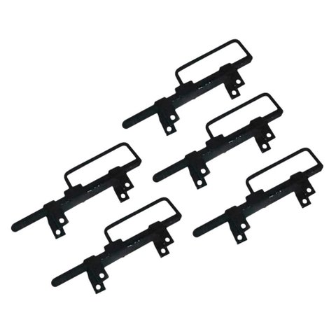 Kit 5 Trincos Cavalo c/ Alça Portão Porteira Aço Preto 280mm
