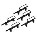 Ver imagem 1 de Kit 5 Trincos Cavalo c/ Alça Portão Porteira Aço Preto 280mm
