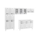 Ver imagem 3 de Cozinha Completa 14 Portas 2 Gavetas 3 Vidros Star New 