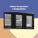 Ver imagem 7 de Cozinha Completa Modulada 14 Portas 2 Gavetas 3 Vidros Star New Branco/Preto
