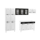 Ver imagem 3 de Cozinha Completa 14 Portas 2 Gavetas 3 Vidros Star New 