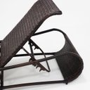 Ver imagem 6 de Espreguiçadeira para Piscina Alumínio e Fibra Sintética Encosto Reclinável Cor Mesclado Argila