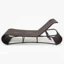 Ver imagem 3 de Espreguiçadeira para Piscina Alumínio e Fibra Sintética Encosto Reclinável Cor Mesclado Argila