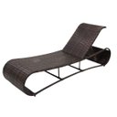 Ver imagem 1 de Espreguiçadeira para Piscina Alumínio e Fibra Sintética Encosto Reclinável Cor Mesclado Argila