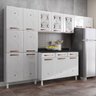 Cozinha Completa 14 Portas 2 Gavetas 3 Vidros Mirage New  - 2