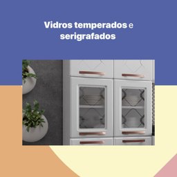 Cozinha Completa 14 Portas 2 Gavetas 5 Vidros Mirage New  - 8