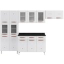 Ver imagem 3 de Cozinha Completa 14 Portas 3 Gavetas 5 Vidros Mirage New 