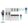 Cozinha Completa 14 Portas 2 Gavetas 5 Vidros Mirage New  - 5