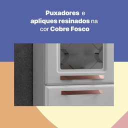 Cozinha Completa 14 Portas 2 Gavetas 5 Vidros Mirage New  - 7
