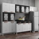 Ver imagem 2 de Cozinha Completa 14 Portas 3 Gavetas 5 Vidros Mirage New 