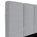 Ver imagem 3 de Cabeceira Cama Box Solteiro Pérola W01 Fixação no Box Estofada em Linho Cinza Mpozenato