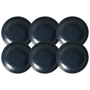Jogo 6 Pratos Fundos 830ml Cerâmica Orgânica Porto Brasil Bi