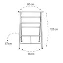 Ver imagem 2 de Cavalete Reforçado Dobrável 125x80cm Zincado Nv325