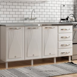 Balcão de Cozinha Aço Triplo Star New  - 3