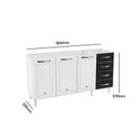 Ver imagem 6 de Balcão de Cozinha Aço Triplo Star New Branco/Preto