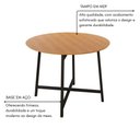 Ver imagem 7 de Conjunto Sala de Jantar 90cm Ilhabela 4 Cad Preto C- Creme