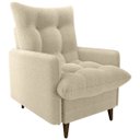 Ver imagem 7 de Conjunto P/ Sala Montreal 1 Poltrona Decorativas e 1 Puff Bouclê Natural - Matrix