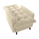 Ver imagem 3 de Conjunto P/ Sala Montreal 1 Poltrona Decorativas e 1 Puff Bouclê Natural - Matrix