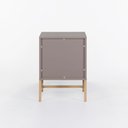 Ver imagem 4 de Mesa de Cabeceira Square 2 Gavetas 43 Cm X 40 Cm Nude Gianduia