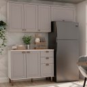 Ver imagem 1 de Armário de Cozinha Genialflex Iluminata Flora Branco Fendi