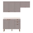 Ver imagem 2 de Armário de Cozinha Genialflex Iluminata Flora Branco Fendi