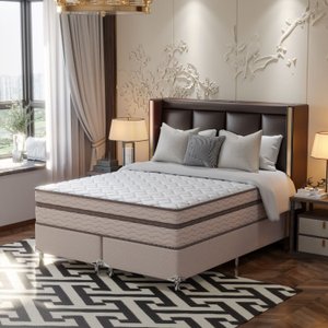 Cama Box King 193x203x63cm Molas Ensacadas Sonhare 