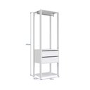 Ver imagem 3 de Estante Closet para Quarto com Cabideiro em Aço 1,83 M Cor:branco