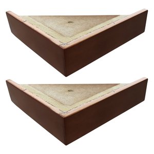 Kit 2 Pés de Madeira em L para Sofá 20cm - Mozzelar