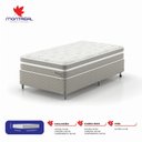 Ver imagem 3 de Cama Box Solteirão 108x198x51cm Molejo Verticóil Milani Fx Montreal Bege