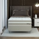 Ver imagem 6 de Cama Box Solteirão 108x198x51cm Molejo Verticóil Milani Fx Montreal Bege