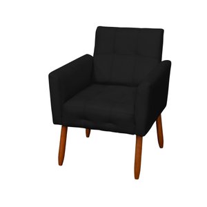 Poltrona Stella Suede Preto