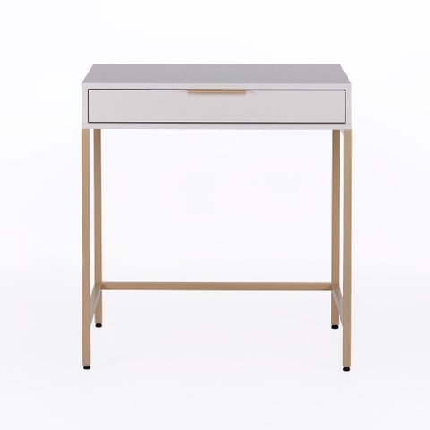 Escrivaninha Square 1 Gaveta 70 Cm X 48 Cm Off White Suave