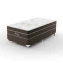 Ver imagem 2 de Cama Box Solteirão Mola Ensacada 108CMX71CMX198CM Pictor Montreal Bege/Marrom
