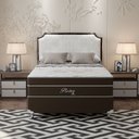 Ver imagem 6 de Cama Box Casal 138x188x71cm Molas Ensacadas Pictor Montreal Marrom/Bege