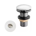 Ver imagem 1 de Valvula Ralo Click Cromado Pia Lavatório Cuba Metal 7/8