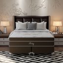 Ver imagem 6 de Cama Box King 193x203x71cm Molas Ensacadas Pictor Montreal Marrom/Bege