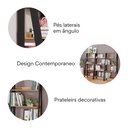 Ver imagem 3 de Estante de Livros 61cmx140cm Escada 4 Prateleiras Tok YesCasa