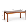 Mesa de Jantar Extensível 1200-1600 Madeira Maciça Zuzu Artemobili - 5