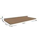 Ver imagem 2 de Módulo Cozinha Kappesberg Maxxi Tampo p/ Balcão E609 120cm Nogal