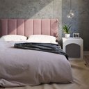 Ver imagem 2 de Cabeceira Estofada para Cama de Solteiro em L - 15 Módulos