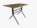 Ver imagem 3 de Mesa Moema 120x70 Imbuia Base Preta